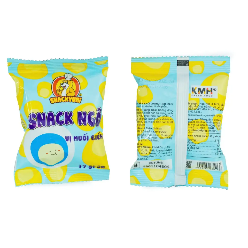 Snackyumi Snack Ngô vị muối biển 17g